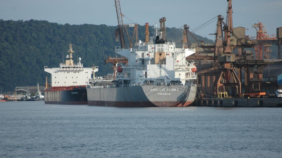 Fila de navios nos portos permanece estável, informa agência