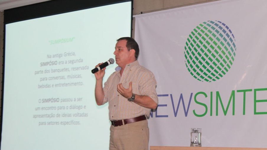 Flavio Castelar, diretor executivo do Apla fez a apresentação do NewSimtec