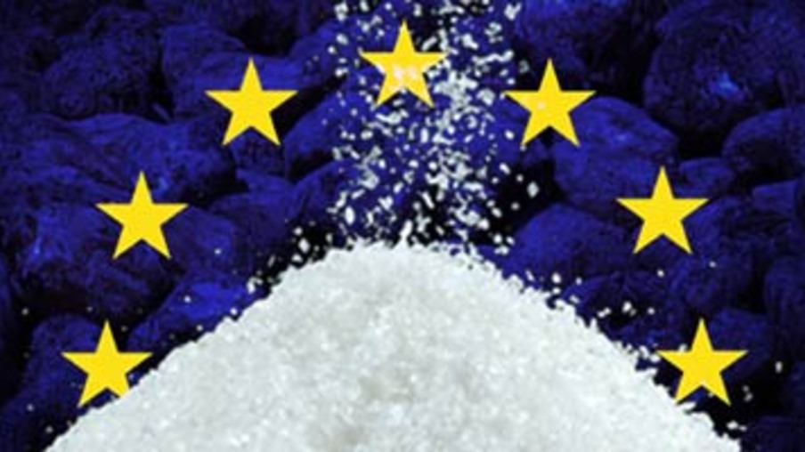 União Europeia: Exportação de açúcar deve chegar a 4 mi de toneladas