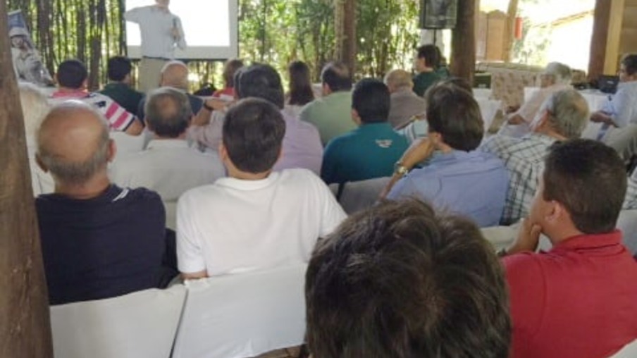 Nastari, no evento da Giasa: perspectivas sobre preço da tonelada de cana (Foto: Divulgação)