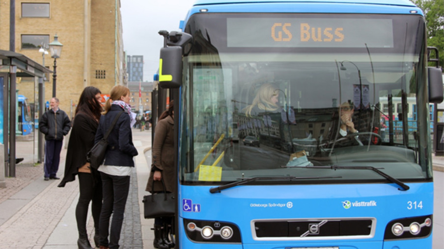 Ônibus híbrido em Estocolmo