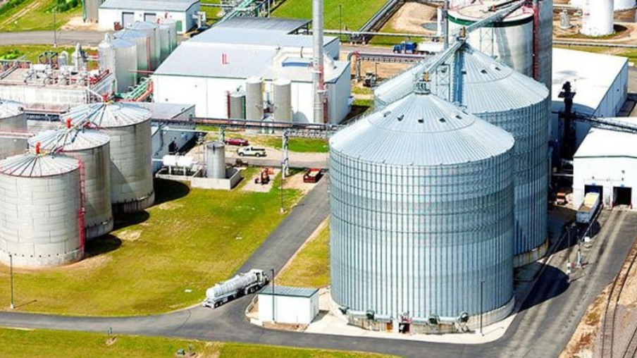 Planta de etanol nos EUA: país é beneficiado com a venda de biocombustível sem impostos para o Brasil (Foto: Arquivo)