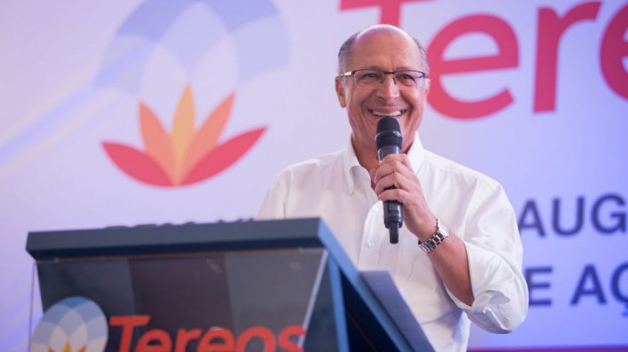 Alckmin, no evento da Tereos: menos ICMS para o etanol (Foto: Daniel Guimarães/A2IMG)