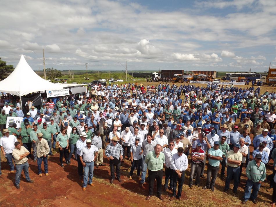 Manifestaçao dos produtores na região de Jaú (SP), no primeiro semestre