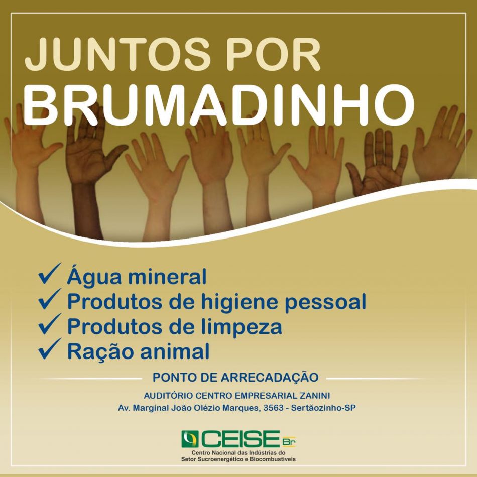 CEISE Br arrecada produtos para vítimas em Brumadinho