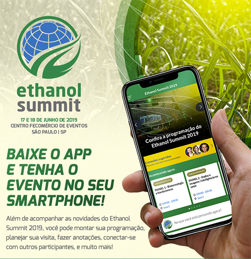 Ethanol Summit lança aplicativo com tudo sobre o evento